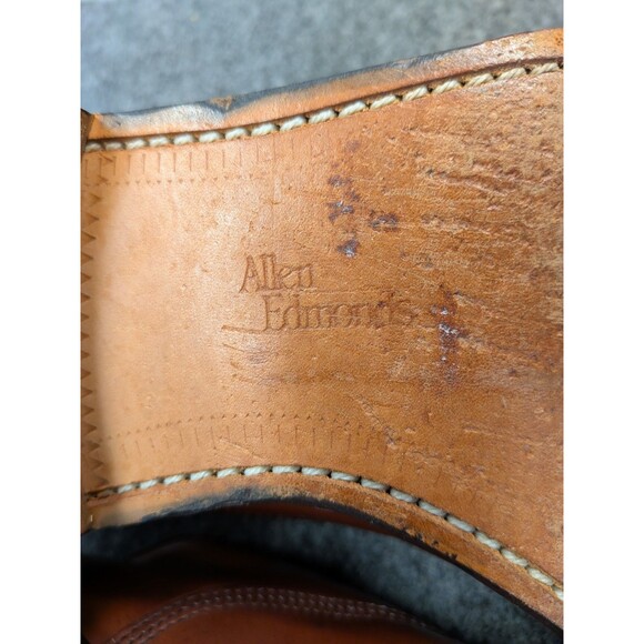 Allen Edmonds Byron Oxford 10.5 B Brown Cap Toe Bench Welt USA Dress Shoes main image 10